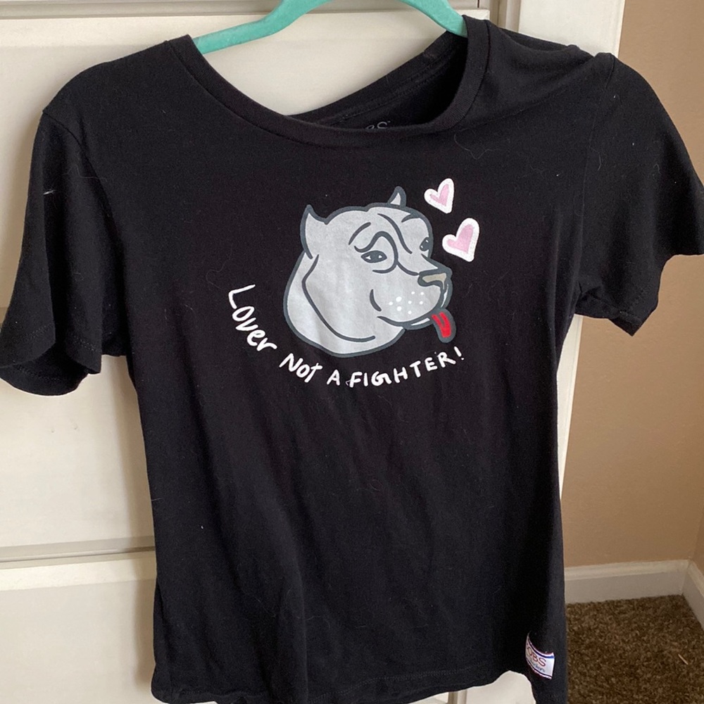 “Lover Not A Fighter!” Pitbull Tee
